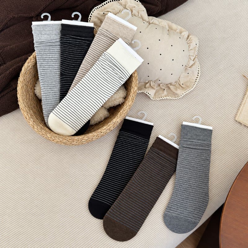 Cotton Ribbed Quarter Socks (4 Pairs) - image 9