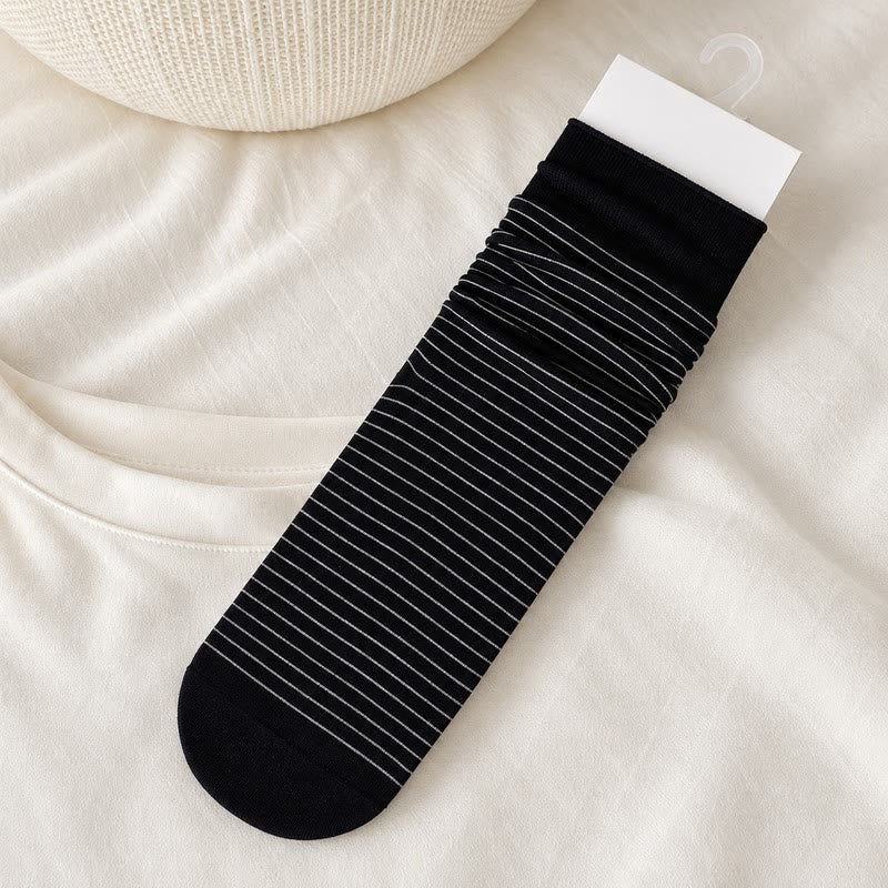 Cotton Ribbed Quarter Socks (4 Pairs) - Black - EU36-40(US3-7) - image 13