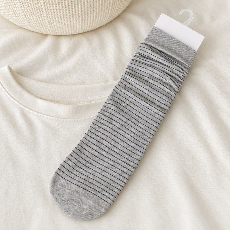 Cotton Ribbed Quarter Socks (4 Pairs) - Light Gray - EU36-40(US3-7) - image 10