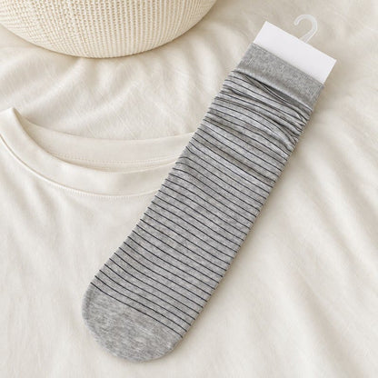 Cotton Ribbed Quarter Socks (4 Pairs) - Light Gray - EU36-40(US3-7) - image 10