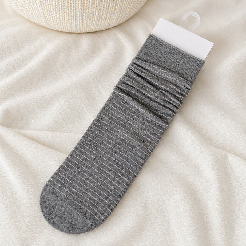 Cotton Ribbed Quarter Socks (4 Pairs) - Grey - EU36-40(US3-7) - image 11