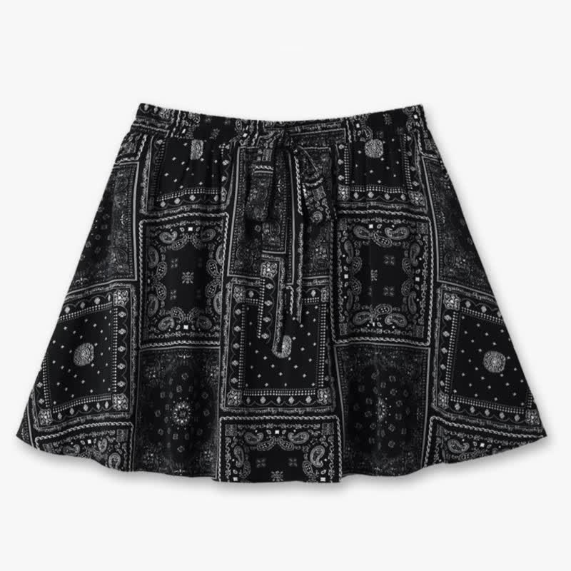 Shine Like the Stars Tee and Printed Skirt Set - Skirt - 6XL - image 2