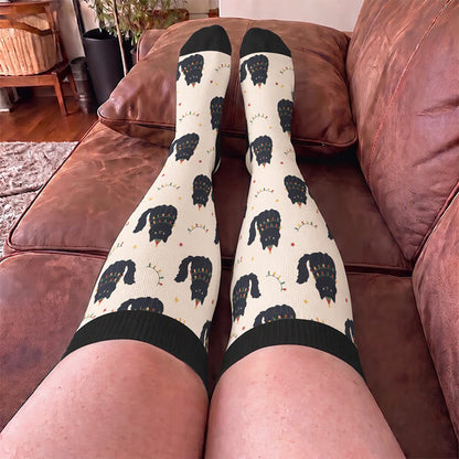 Plus Size Bat Cat Compression Socks - image 2