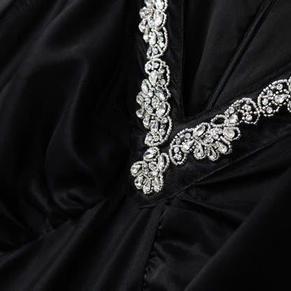 Embroidered V Neck Maxi Dress - image 4
