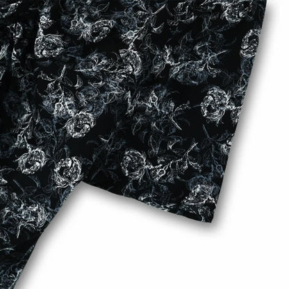 Plus-Size Black Floral Two-Piece Skirt Set - image 7