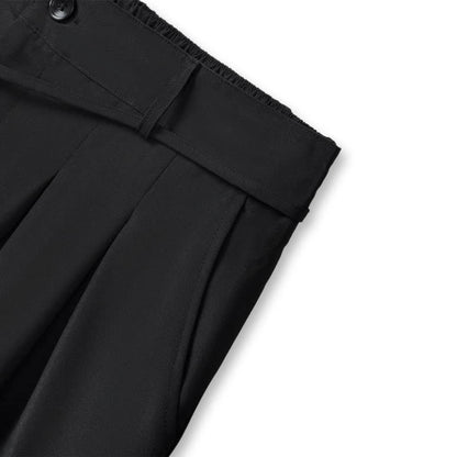 Black Drawstring Wide Leg Pants - image 2