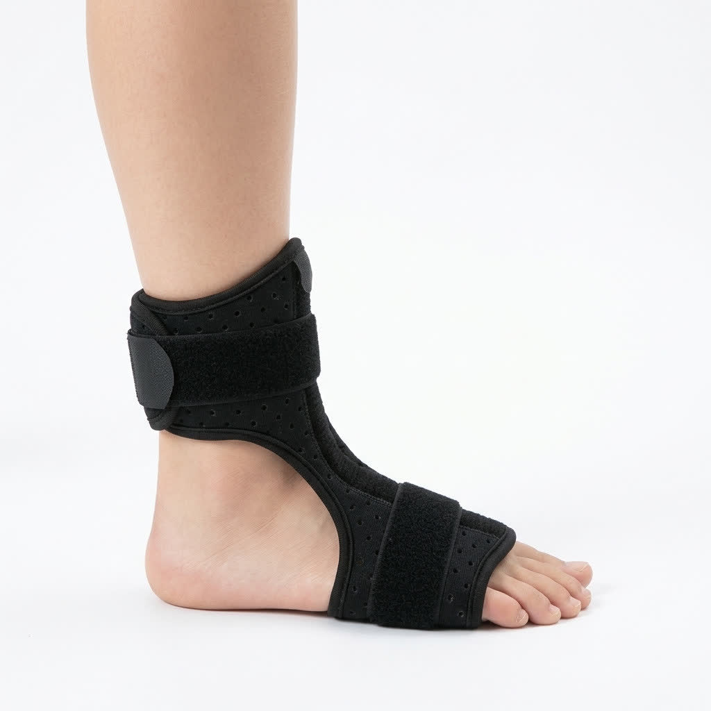 Adjustable Stabilizing Foot Drop Brace - Black - One Size - image 0