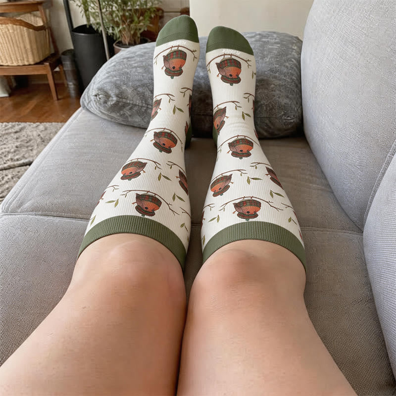 Plus Size Autumn Animal Compression Socks - image 3
