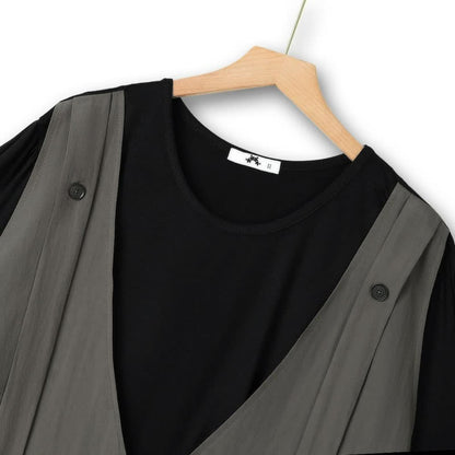 Casual Layered V Neck Two Piece Pant Set - image 3