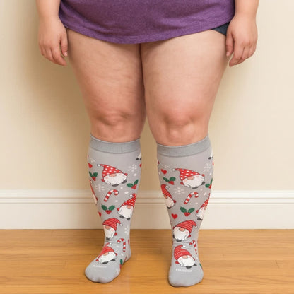 Plus Size Gingerbread Dog Christmas Compression Socks - image 3