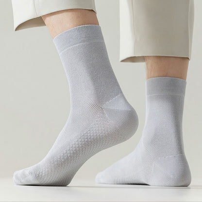 Cotton Mesh Quarter Socks(5 Pairs) - image 9
