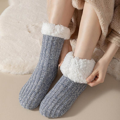 Plus Size Fleece Comfy Thick Slipper Socks(2 Pairs) - image 6