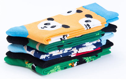 Cute Panda Crew Socks(5 Pairs) - image 9