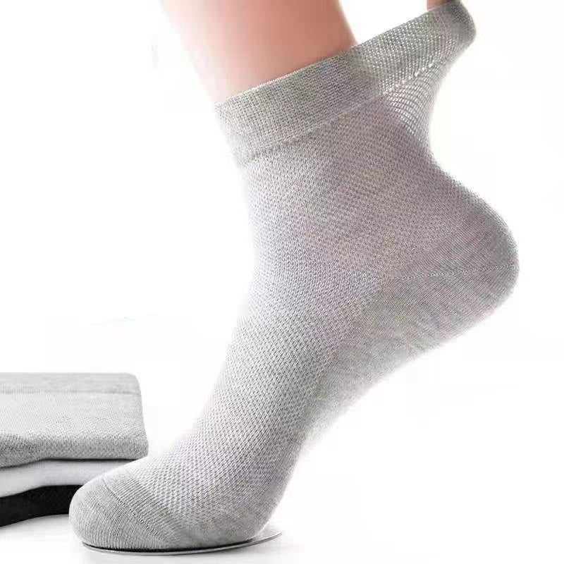 Mesh Quarter Socks(10 Pairs) - Light Gray - EU44-50(US10-15) - image 7