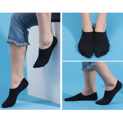 Anti-slip Cotton No Show Socks(4 Pairs) - image 2