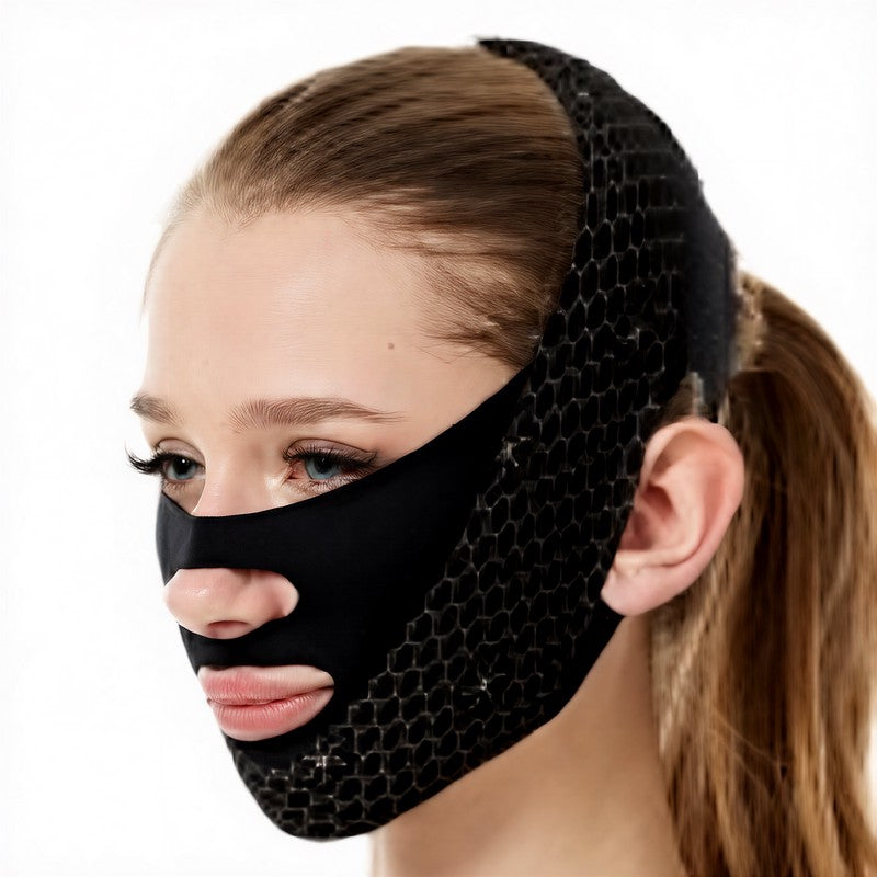 Breathable Sculpting Face Support Wrap - Black - One Size - image 1