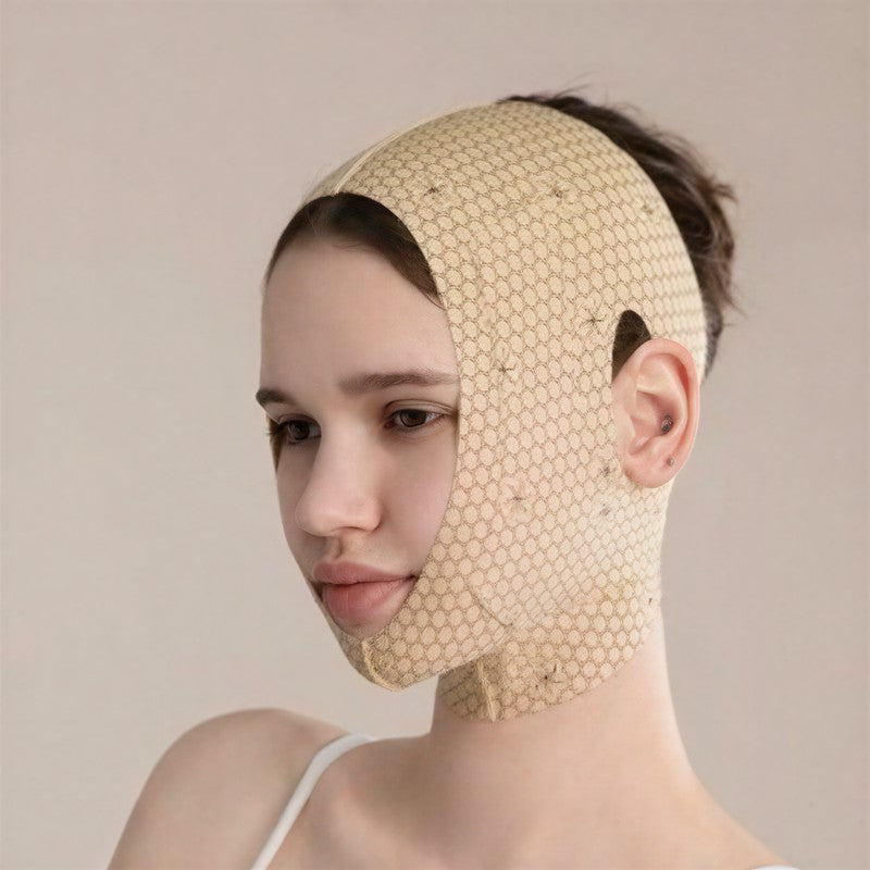 Breathable Mesh Sculpting Face Wrap - Nude - One Size - image 0
