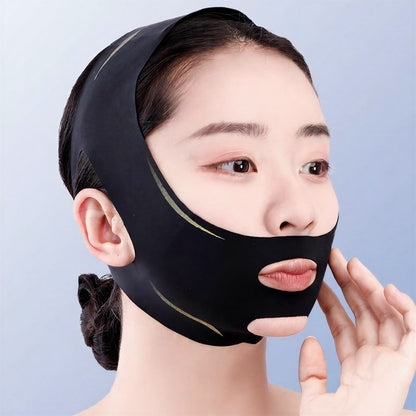 Sculpting Black Elastic Face Support Wrap - image 8