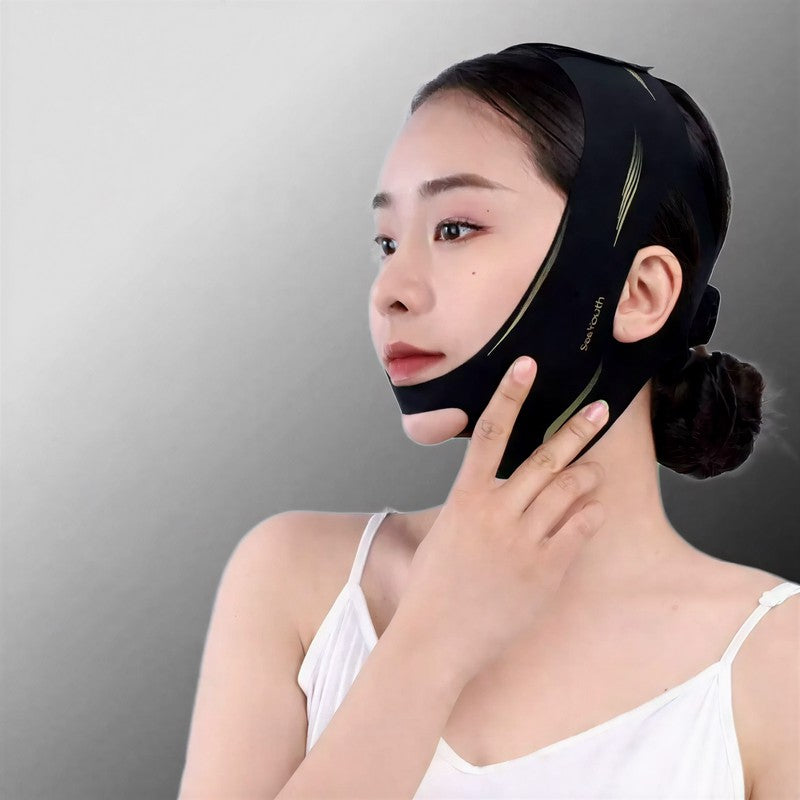 Sculpting Black Elastic Face Support Wrap - image 5