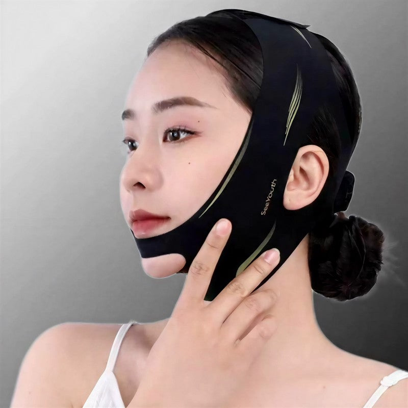 Sculpting Black Elastic Face Support Wrap - image 4