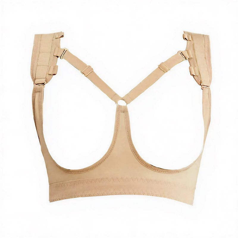 Adjustable Strap Support Bra Chest - Nude - 2XL - image 7