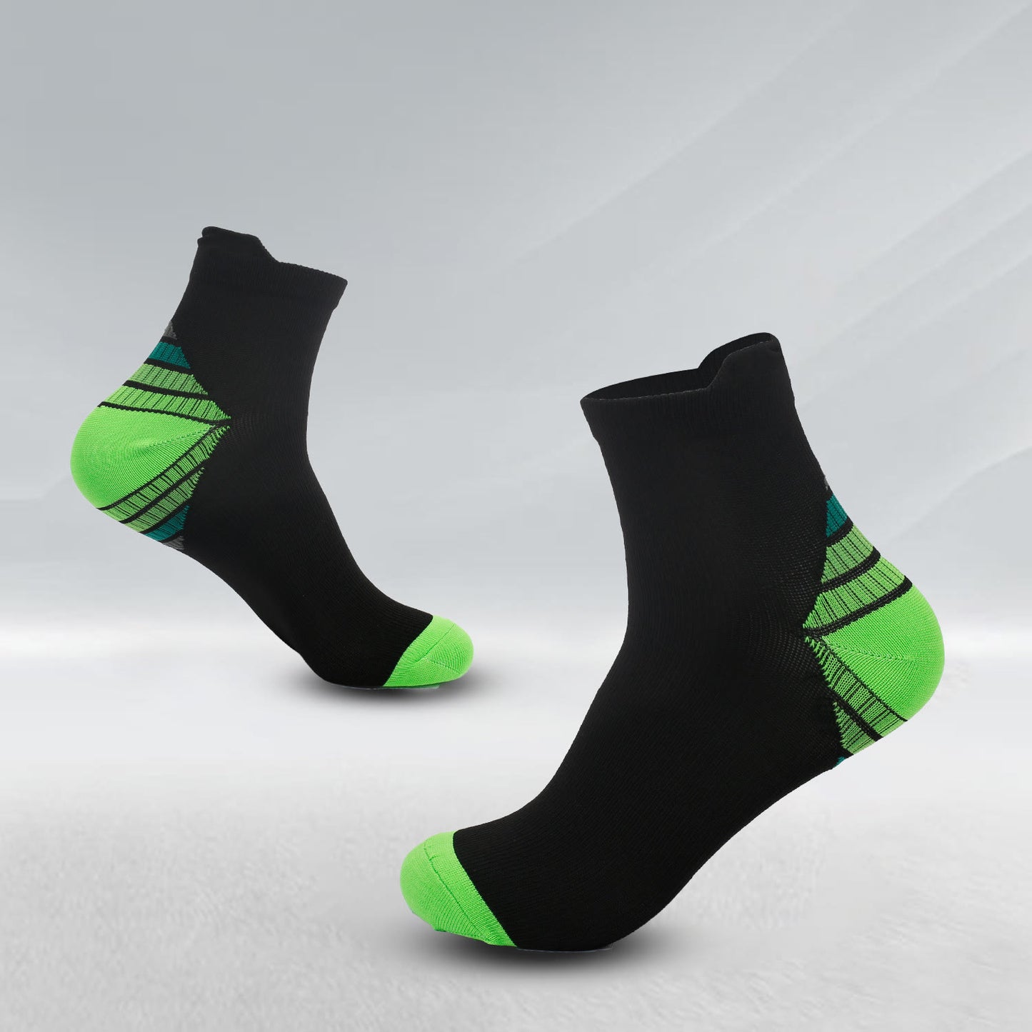 Elastic Sports Ankle Compression Socks(7 Pairs) - Mint - L/XL - image 8