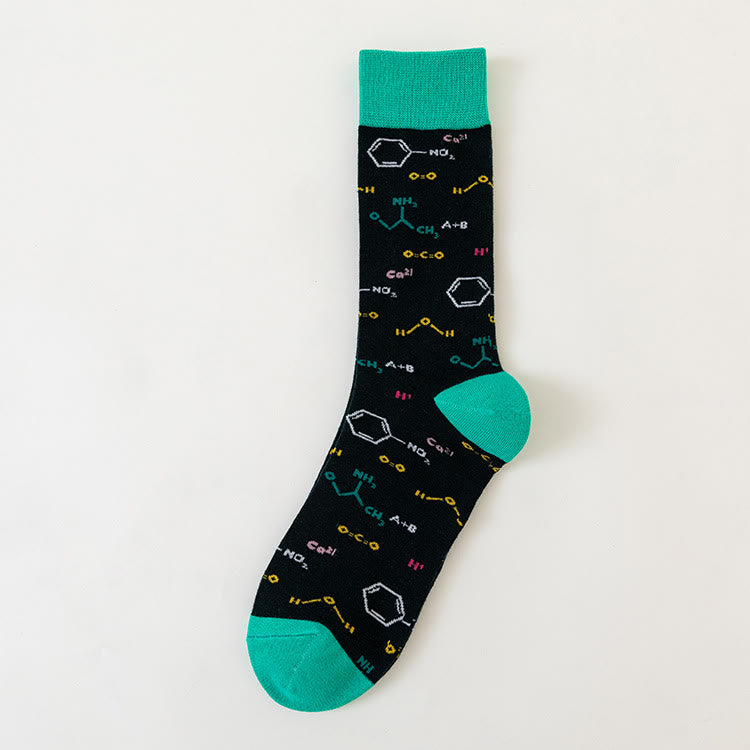 Macro Pattern Crew Socks(6 Pairs) - image 2