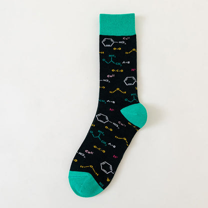 Macro Pattern Crew Socks(6 Pairs) - image 2