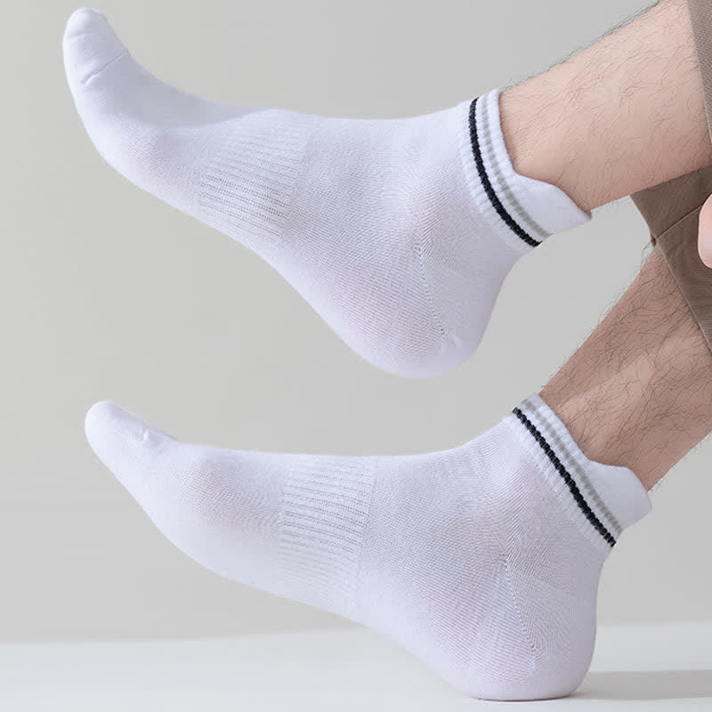 Stripe Anti-sweat Sport Ankle Socks(5 Pairs) - image 4