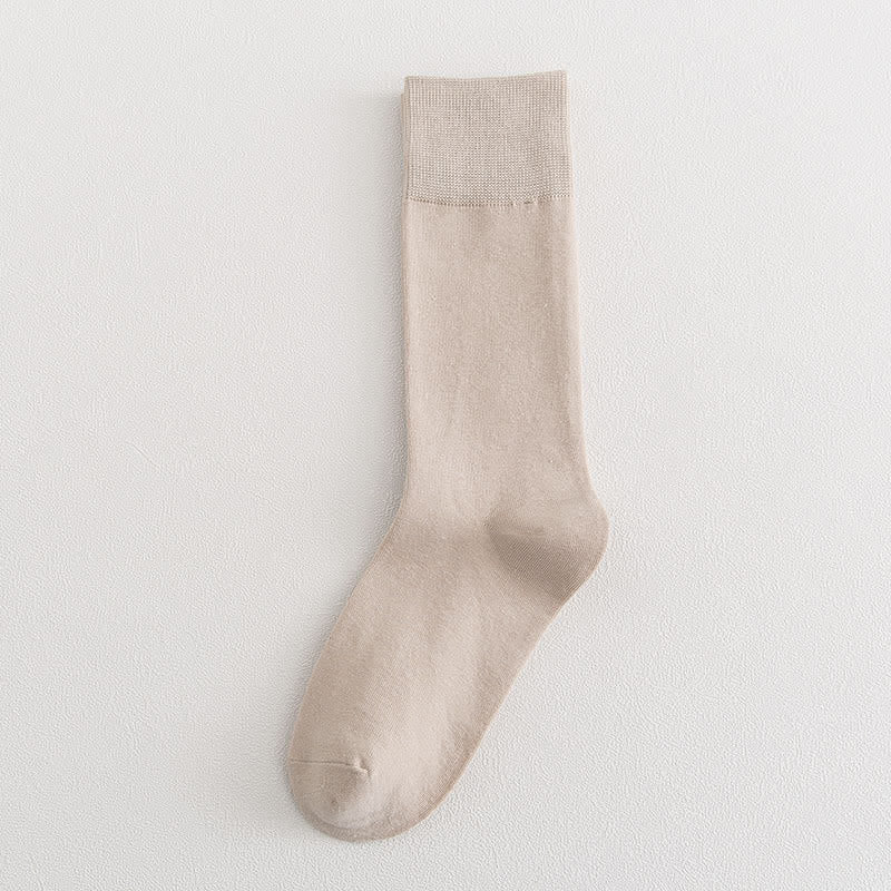 Soft Durable Crew Socks(8 Pairs) - Nude - EU35-39(US4.5-8) - image 13