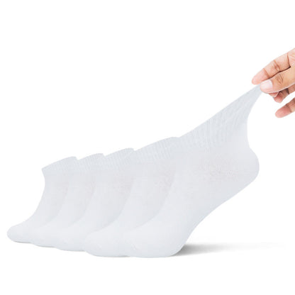Deodorant Ankle Socks(5 Pairs) - 43-48 - White - image 7