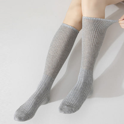 Solid Color Stylish Slouch Socks(3 Pairs) - image 12