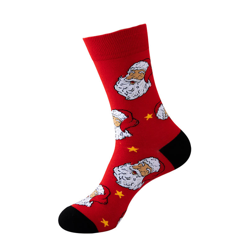 Plus Size Christmas Warm Cozy Crew Socks(5 Pairs) - image 5