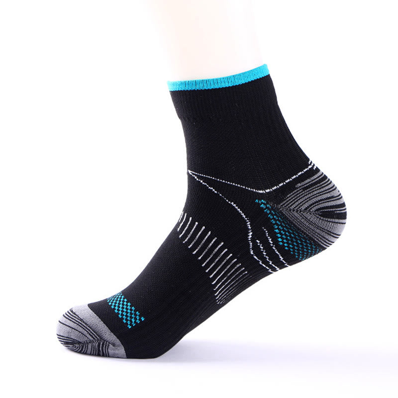 Elastic Sports Ankle Compression Socks(10 Pairs) - Light Blue - L/XL - image 17