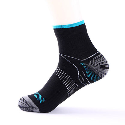 Elastic Sports Ankle Compression Socks(10 Pairs) - Light Blue - L/XL - image 17