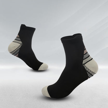 Elastic Sports Ankle Compression Socks(7 Pairs) - Grey - L/XL - image 10