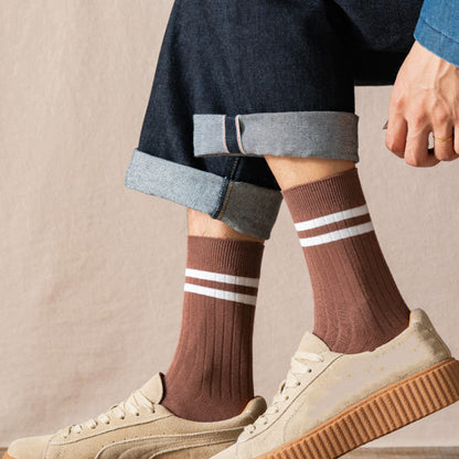 Striped Soft Diebetic Quarter Socks(6 Pairs) - image 2