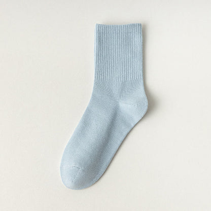 Comfy Cotton Quarter Socks(6 Pairs) - Blue - EU39-43(US5-9) - image 10