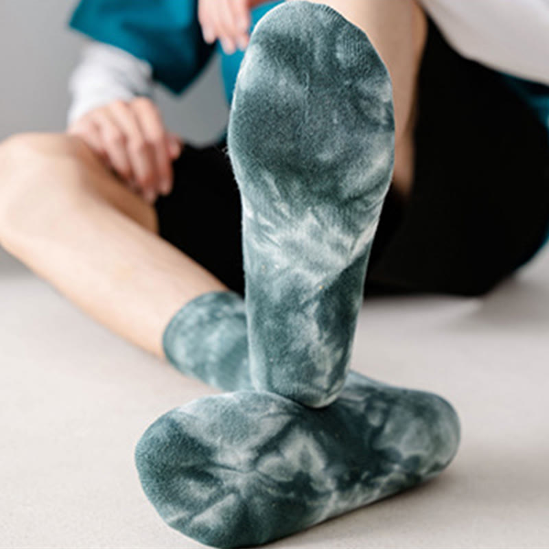 Tie-dye Colorful Quarter Socks(4 Pairs) - image 4