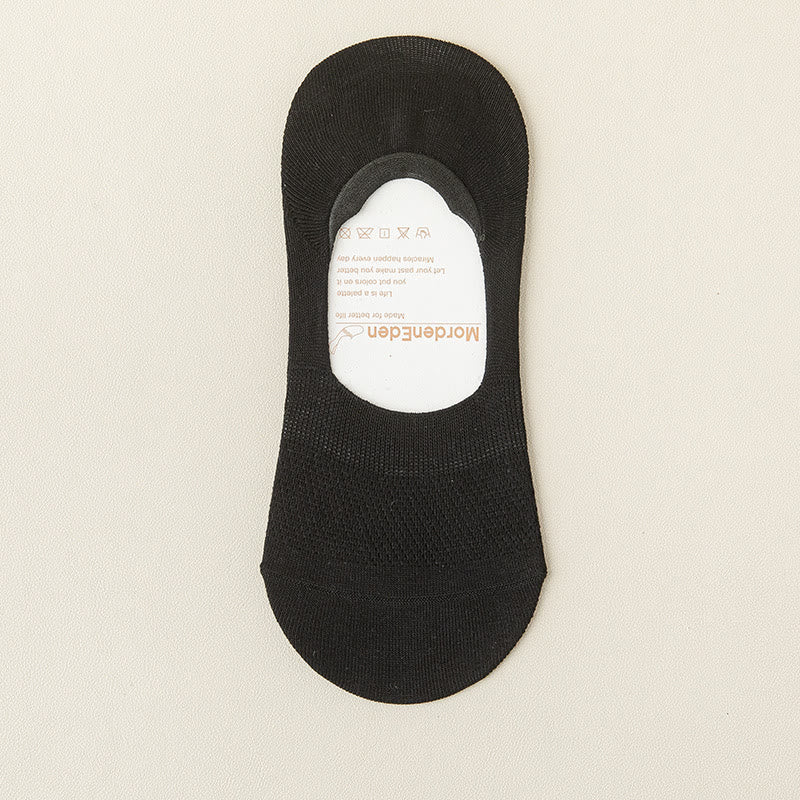 Mesh Breathable No Show Socks(5 Pairs) - Black - EU39-46(US5-12) - image 16