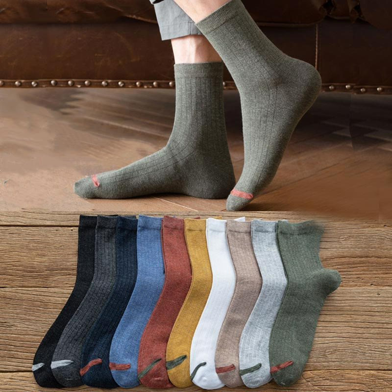 Pure Color Liner Cotton Socks(6 Pairs) - image 0