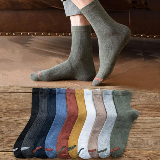 Pure Color Liner Cotton Socks(6 Pairs) - image 0