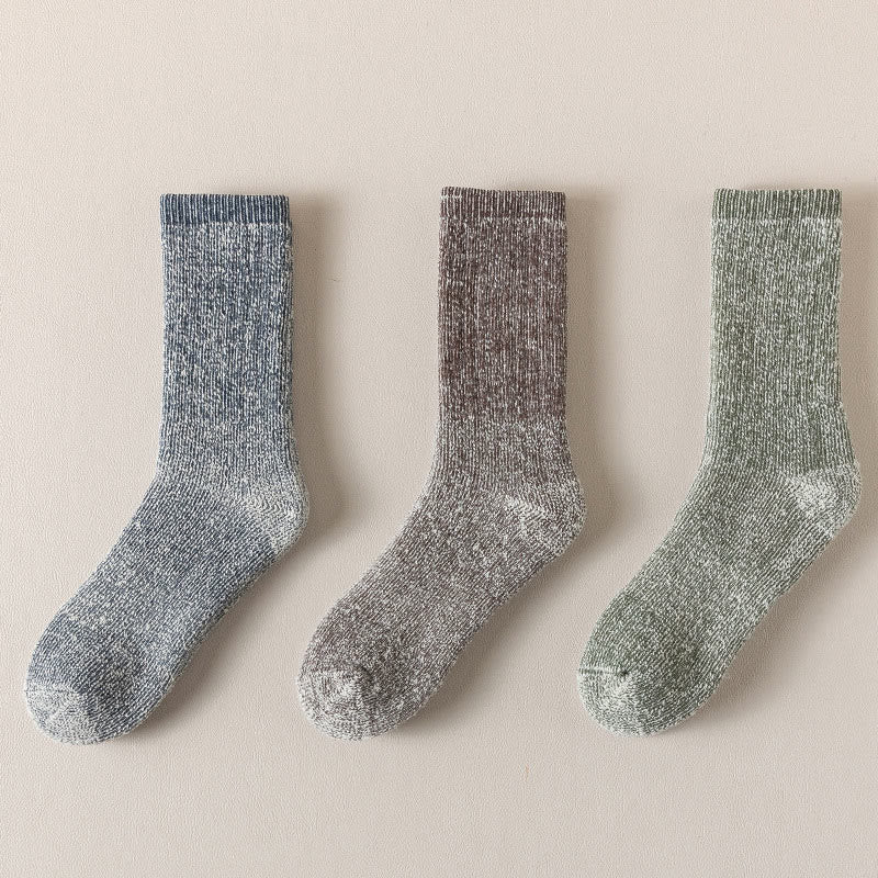 Plus Size Outdoor Sports Warm Wool Quarter Socks(3 Pairs) - image 5