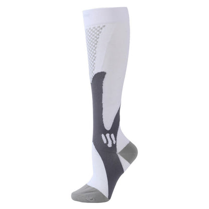 Plus Size Sport Compression Socks - White - 7XL - image 2