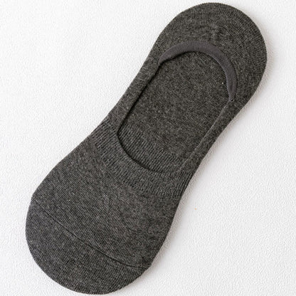 Non-Slip No Show Socks(5 Pairs) - Dark Grey - EU43-47(US9.5-12.5) - image 15