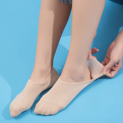 Anti-slip Cotton No Show Socks(4 Pairs) - image 10