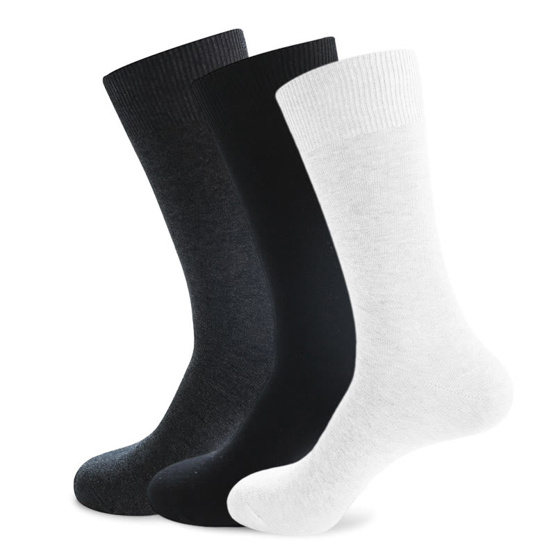 Durable Solid Crew Socks(7 Pairs) - image 1