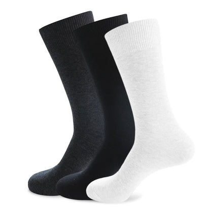 Durable Solid Crew Socks(7 Pairs) - image 1