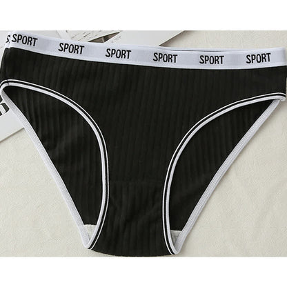 High-Waisted Cotton Antibacterial Panty(4 Packs) - Black - 4XL - image 2