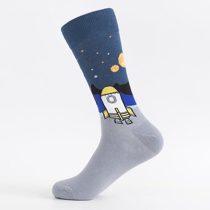Alien Extraterrestrial Crew Socks(5 Pairs) - image 5